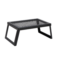 18" Folding Campfire Grill Portable Heavy Duty Steel Mesh Grate
