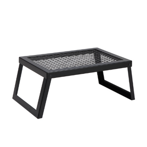 18" Folding Campfire Grill Portable Heavy Duty Steel Mesh Grate