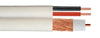 SIAMESE RG59(1)BC 95% CCA SHLD 20+18-2(7) CCA CM WHITE RIB Coaxial Cable 500'