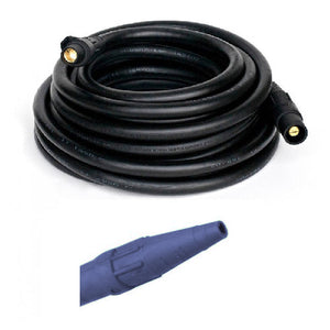 4/0 AWG 1C Type W Portable Round Power Cable Assembly With Cam-Lok Male/Female Ends, 150ft Lead