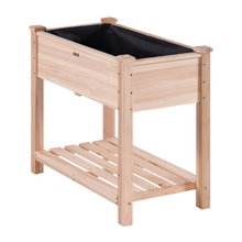 wooden garden bed