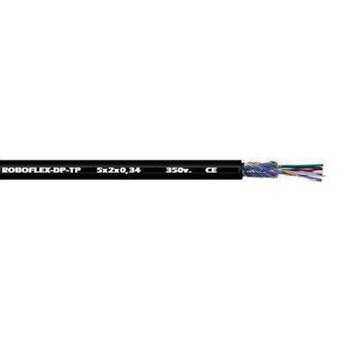 20 AWG 18 Cores 16/32 Stranded ROBOFLEX BC Polyurethane Torsion Black Cable 7902018