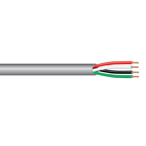 West Penn AQC244 18 AWG 4 Conductor Water Resistant Unshielded Security Cable