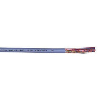 20 AWG 3 Cores 7/28 Stranded LiYY-UL TC CSA/CE PVC Semi-Rigid Electronic Data Cable 5502003