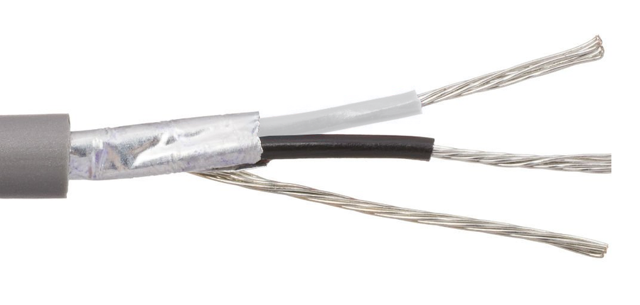 Alpha Wire 2400C 24 AWG 2 Conductor Foil Shield 300V Communication and Control Cable