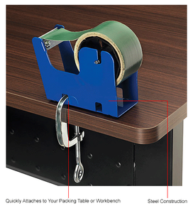 2"W Bench Top Multi Roll Tape Dispenser w/ C-Clamp 412628
