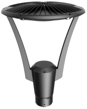 Aeralux Salvation 40-Watts 3000K CCT Grey Outdoor Post Light