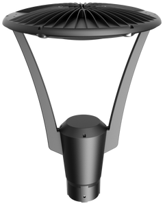 Aeralux Salvation 40-Watts 3000K CCT Grey Outdoor Post Light