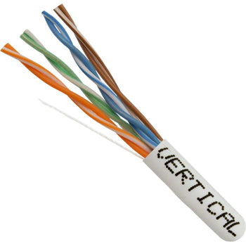 1000' 24 AWG 4 Pairs UTP Stranded Bare Copper CAT6 550MHz Cable