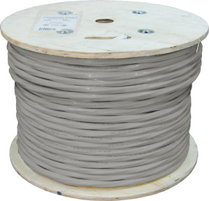 1000' 24 AWG 25 Pair Gray Solid Bare Copper UTP CAT3 Cable