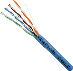 1000' 24 AWG 4 Pairs UTP Stranded Bare Copper CAT6 550MHz Cable