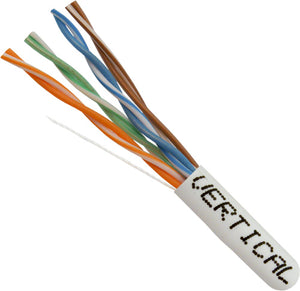 1000' 24 AWG 4 Pairs White Solid UTP CAT3 Cable