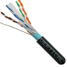 1000' 23 AWG 4 Pairs F/UTP Solid Bare Copper Shielded CAT6 550MHz Cable
