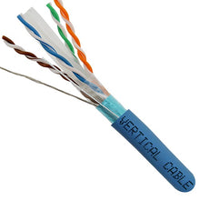1000' 23 AWG 4 Pairs F/UTP Solid Bare Copper Shielded CAT6 550MHz Cable