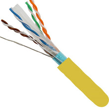 1000' 23 AWG 4 Pairs F/UTP Solid Bare Copper Shielded CAT6 550MHz Cable