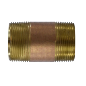 1-1/2" Diameter Red Brass Nipple Fittings