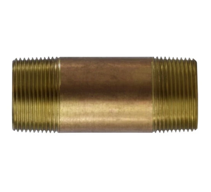 1-1/4" Diameter Red Brass Nipple Fittings