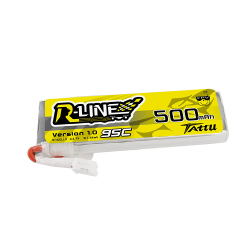 Tattu 500mAh 1S1P 3.7V 95C Lipo Battery Pack With JST-PHR Plug