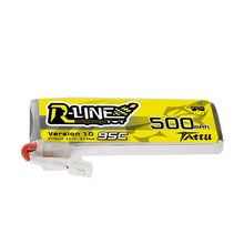 Tattu 500mAh 1S1P 3.7V 95C Lipo Battery Pack With JST-PHR Plug