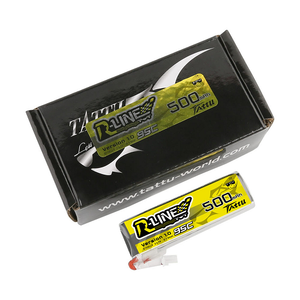 Tattu 500mAh 1S1P 3.7V 95C Lipo Battery Pack With JST-PHR Plug