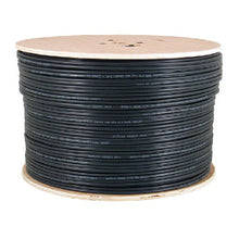 1000' 23 AWG 4 Pairs Black Shielded CAT6 CMXF Direct Burial Gel-Filled Core LLDPE Jacket Cable