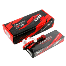 Gens Ace 5300mAh 2S1P 7.4V 60C HardCase 21# Lipo Battery Pack With Deans Plug