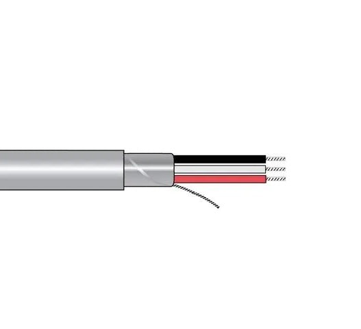 Alpha Wire M13232 SL005 20 AWG 2 Conductor Foil Shield PVC Insulation 300V Communication and Control Cable