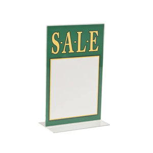 Acrylic Bottom Load Sign Holders For Counter Tops Econoco HP/CT811V