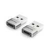 USB-C Female to USB-A Male Mini Adapter 2 Pack X40057
