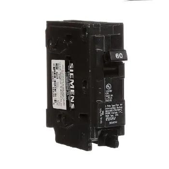 Siemens Q160 Type QP 1 Pole 60 Amp 120 VAC 10 kA Plug In Circuit Breaker