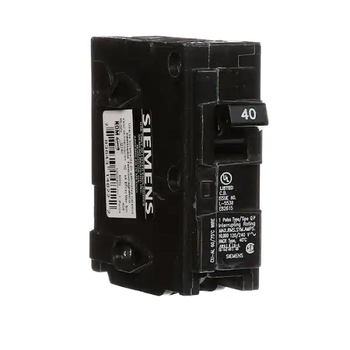 Siemens Q140 Type QP 1 Pole 40 Amp 120 VAC 10 kA Plug In Circuit Breaker