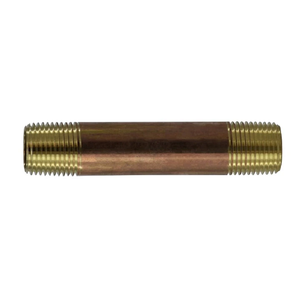 1/2" Diameter Red Brass Nipple Fittings