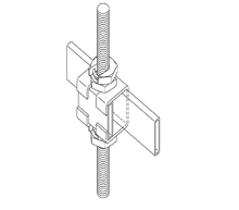 Cable Runway Foot Kit Glacier White 6"H CPI 11309-E01