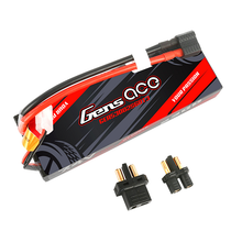 Gens Ace 5300mAh 2S1P 7.4V 60C HardCase Lipo Battery Pack With EC3 And Deans Adapter For RC Car