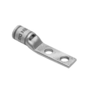 Burndy YAV1CL2NT14FX 1 AWG 1/4" Stud 2 Hole Inspection Window Copper Compression Terminal Lug