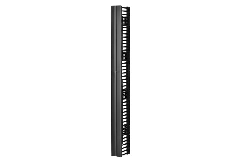 Velocity Single-Sided Black Vertical Cable Manager 7'H 45U Racks  80.5