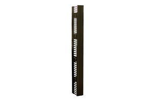 Velocity Double-Sided Black Vertical Cable Manager 8'H 51/52U Racks 91"H x 12"W x 17.8"D CPI 13915-715