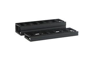 Velocity Single-Sided Black Horizontal Cable Manager 1U x 19"W x 5.9"D CPI 13930-701