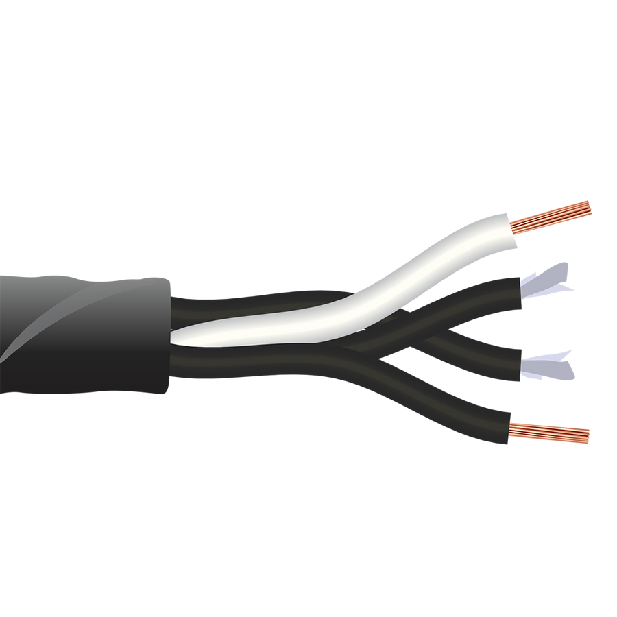 Shipboard Cable LSTSGA-4 14 AWG 3 Conductor Watertight Braid Al Armor