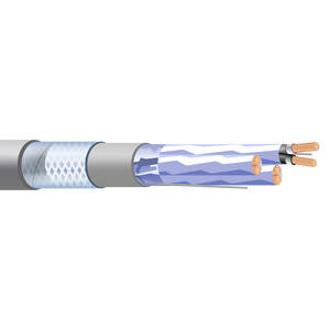 Shipboard Cable TPS16TIA-3 16 AWG 3 Pair Al Armor Individual Overall Shield PVC