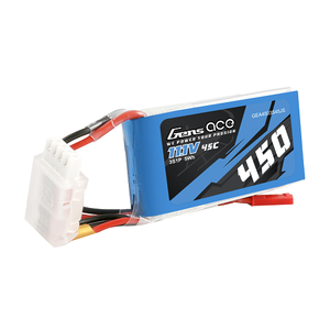 Gens Ace 450mAh 3S1P 11.1V 45C Lipo Battery Pack With JST-SYP Plug