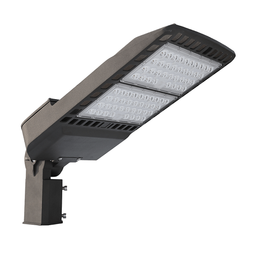 LED Shoebox & Area Light Fixture 300W 50K W/ Yoke Bracket Mount Bronze UL Listed