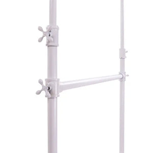 Pipeline Add-on Hangbar For Ballet Racks Gloss White Econoco PSAOHWH