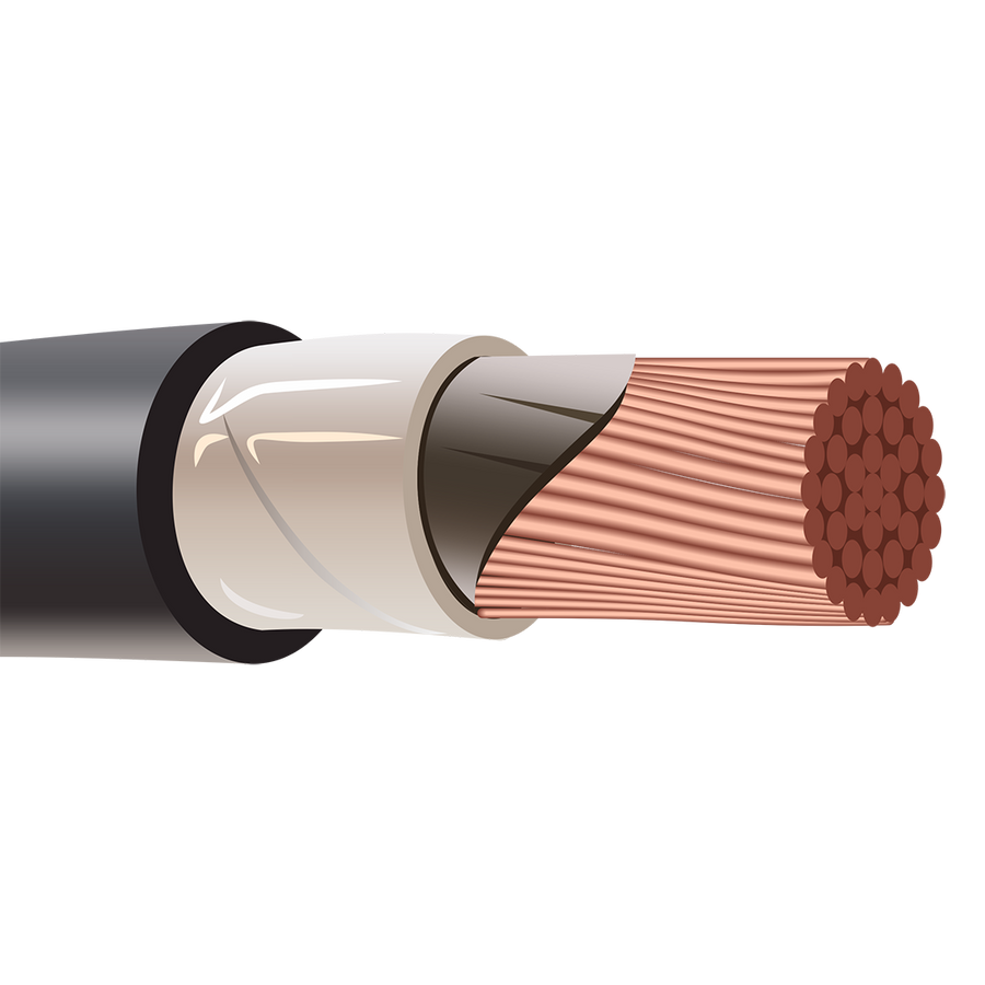 Shipboard Cable LSSSGU-75 1 AWG 1 Conductor Watertight Silicone Rubber