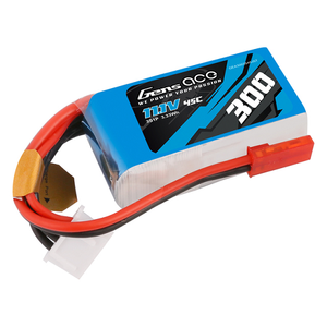 Gens Ace 300mAh 3S1P 11.1V 45C Lipo Battery Pack With JST Plug