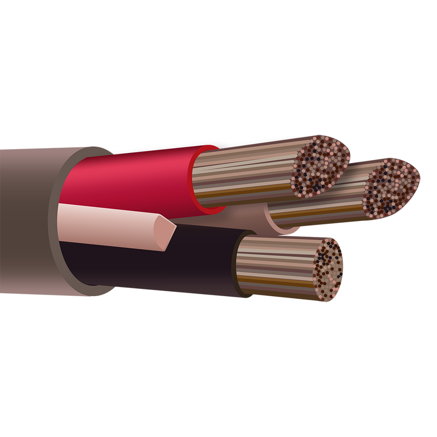 Shipboard Cable LSTCJX-12 16 AWG 12 Pair Iron Constantan Fillers Binder