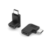 USB-C to USB-C Female 90 Degree Mini Adapter 2 pack X40072