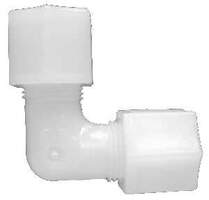 1/4" White Nylon Compression Elbow 17124N