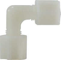 3/8" White Nylon Compression Elbow 17126N