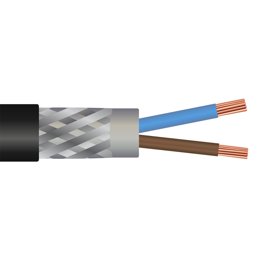 Shipboard Cable DNI-26 6 AWG 2 Conductor Bare Copper PVC/Nylon 600V